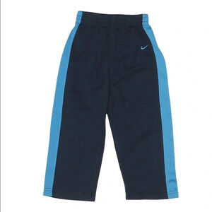 Nike Black & Blue Stripe High Waist Pull On Baby Pants Baby Size 24 Months